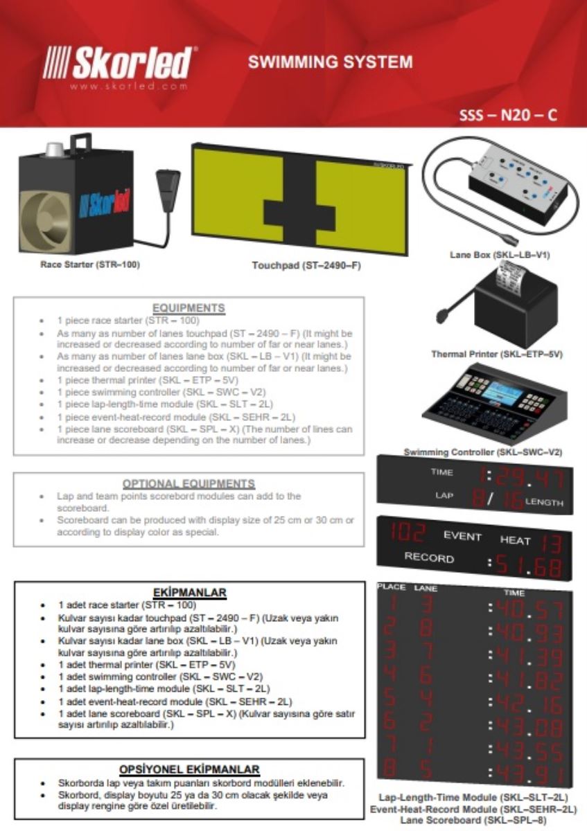 Swimming Timing System Skorled